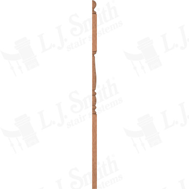 L.J. Smith 3" Half Second Floor Landing Newel · LJP-3245BT 1/2-O — stair parts selection with LeviArs Design & Remodeling