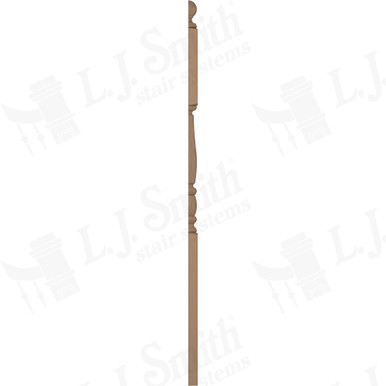 L.J. Smith 3" Half Second Floor Landing Newel · LJP-3245BT 1/2-P — stair parts selection with LeviArs Design & Remodeling