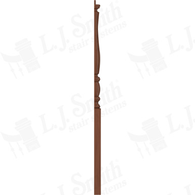 L.J. Smith 3" Half Short Utility Newel · LJF-3210 1/2-C — stair parts selection with LeviArs Design & Remodeling
