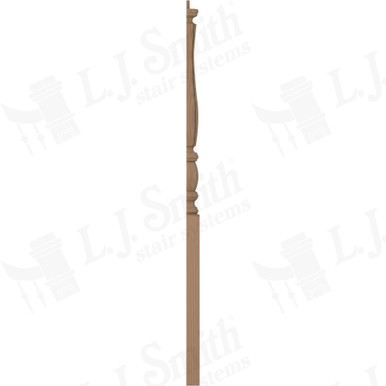 L.J. Smith 3" Half Short Utility Newel · LJF-3210 1/2-P — stair parts selection with LeviArs Design & Remodeling