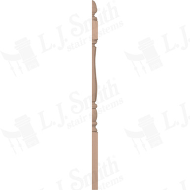 L.J. Smith 3" Half Short Utility Newel · LJF-3240 1/2-M — stair parts selection with LeviArs Design & Remodeling