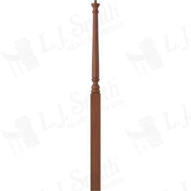 L.J. Smith 3" Intermediate Landing Newel · LJ-4015-HC — stair parts selection with LeviArs Design & Remodeling
