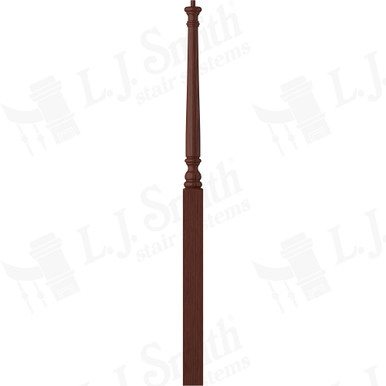 L.J. Smith 3" Intermediate Landing Newel · LJ-4015-MH — stair parts selection with LeviArs Design & Remodeling
