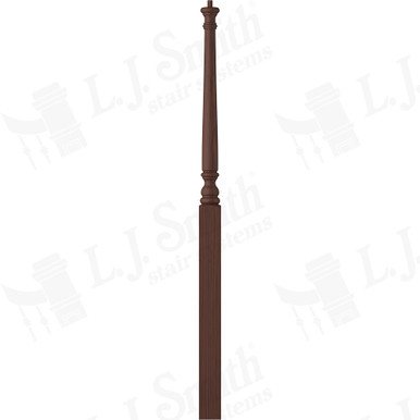 L.J. Smith 3" Intermediate Landing Newel · LJ-4015-W — stair parts selection with LeviArs Design & Remodeling