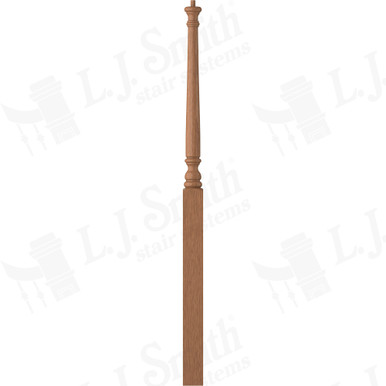 L.J. Smith 3" Intermediate Landing Newel · LJ-4015-WO — stair parts selection with LeviArs Design & Remodeling