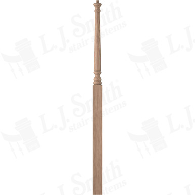 L.J. Smith 3" Intermediate Landing Newel · LJ-4017-HK — stair parts selection with LeviArs Design & Remodeling