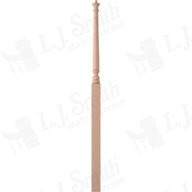 L.J. Smith 3" Intermediate Landing Newel · LJ-4017-HM — stair parts selection with LeviArs Design & Remodeling