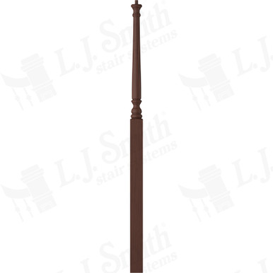 L.J. Smith 3" Intermediate Landing Newel · LJ-4017-W — stair parts selection with LeviArs Design & Remodeling