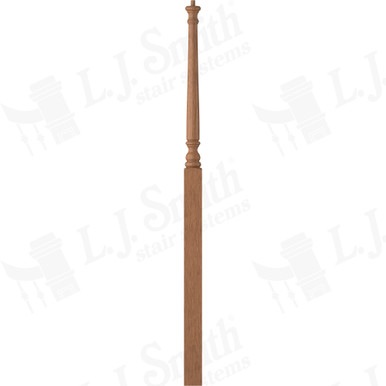 L.J. Smith 3" Intermediate Landing Newel · LJ-4017-WO — stair parts selection with LeviArs Design & Remodeling