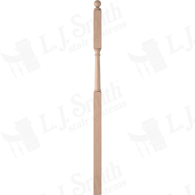 L.J. Smith 3" Intermediate Landing Newel · LJ-4046BT-B — stair parts selection with LeviArs Design & Remodeling