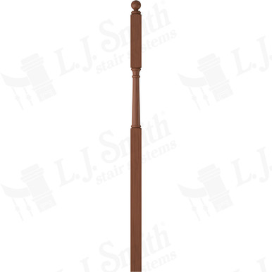 L.J. Smith 3" Intermediate Landing Newel · LJ-4046BT-C — stair parts selection with LeviArs Design & Remodeling