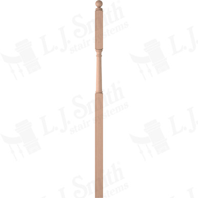 L.J. Smith 3" Intermediate Landing Newel · LJ-4046BT-HM — stair parts selection with LeviArs Design & Remodeling