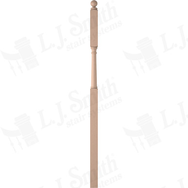 L.J. Smith 3" Intermediate Landing Newel · LJ-4046BT-M — stair parts selection with LeviArs Design & Remodeling