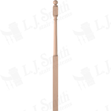 L.J. Smith 3" Intermediate Landing Newel · LJ-4053BT-B — stair parts selection with LeviArs Design & Remodeling