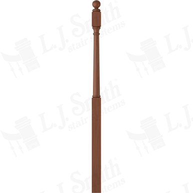 L.J. Smith 3" Intermediate Landing Newel · LJ-4053BT-C — stair parts selection with LeviArs Design & Remodeling