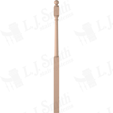 L.J. Smith 3" Intermediate Landing Newel · LJ-4053BT-M — stair parts selection with LeviArs Design & Remodeling