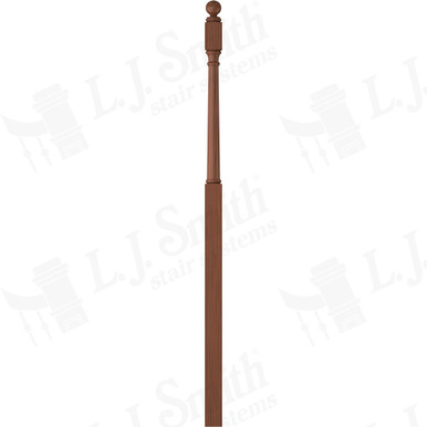 L.J. Smith 3" Intermediate Landing Newel · LJ-4055BT-C — stair parts selection with LeviArs Design & Remodeling