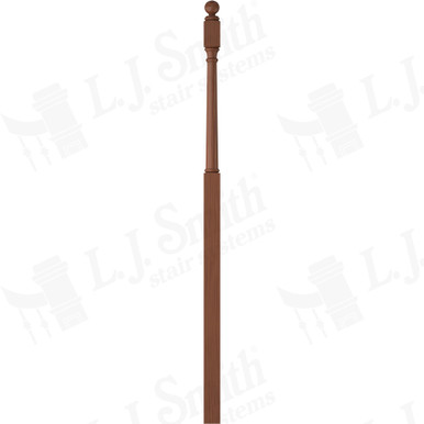 L.J. Smith 3" Intermediate Landing Newel · LJ-4058BT-C — stair parts selection with LeviArs Design & Remodeling