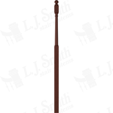 L.J. Smith 3" Intermediate Landing Newel · LJ-4058BT-MH — stair parts selection with LeviArs Design & Remodeling