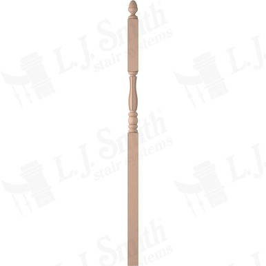 L.J. Smith 3" Intermediate Landing Newel · LJF-3246-M — stair parts selection with LeviArs Design & Remodeling