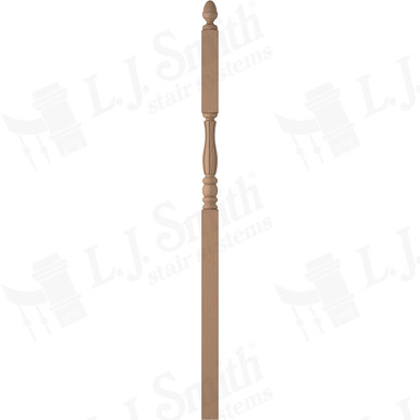 L.J. Smith 3" Intermediate Landing Newel · LJF-3246-P — stair parts selection with LeviArs Design & Remodeling