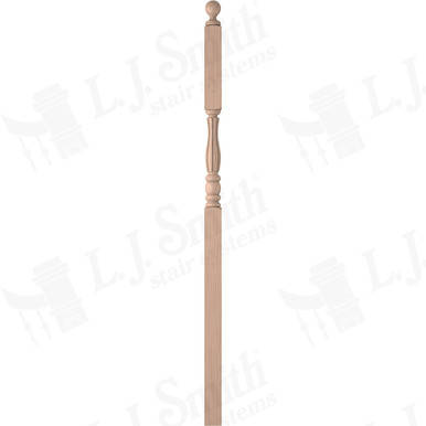 L.J. Smith 3" Intermediate Landing Newel · LJF-3246BT-B — stair parts selection with LeviArs Design & Remodeling