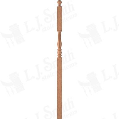 L.J. Smith 3" Intermediate Landing Newel · LJF-3246BT-O — stair parts selection with LeviArs Design & Remodeling