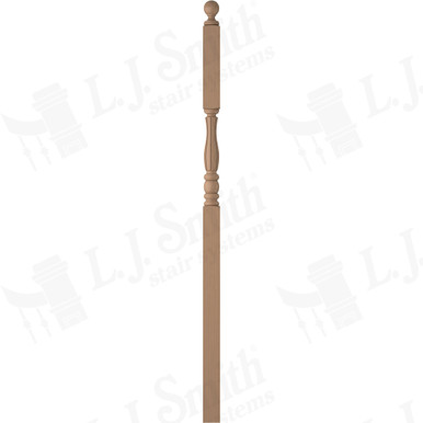L.J. Smith 3" Intermediate Landing Newel · LJF-3246BT-P — stair parts selection with LeviArs Design & Remodeling