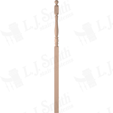 L.J. Smith 3" Intermediate Landing Newel · LJF-3258BT-M — stair parts selection with LeviArs Design & Remodeling