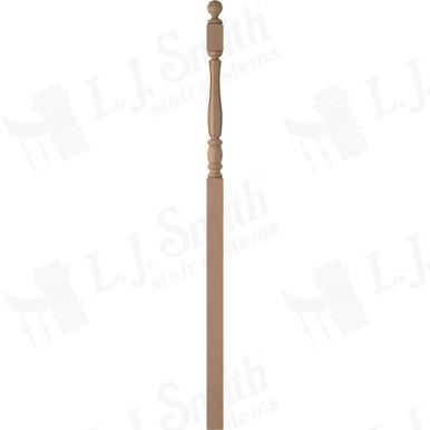 L.J. Smith 3" Intermediate Landing Newel · LJF-3258BT-P — stair parts selection with LeviArs Design & Remodeling
