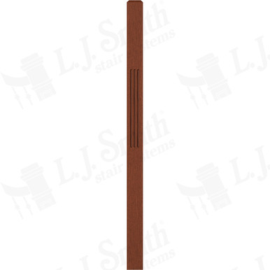 L.J. Smith 3" Intermediate Landing Newel · LJF-4111-BRZC — stair parts selection with LeviArs Design & Remodeling