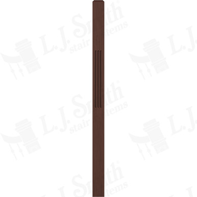 L.J. Smith 3" Intermediate Landing Newel · LJF-4111-W — stair parts selection with LeviArs Design & Remodeling