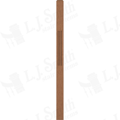 L.J. Smith 3" Intermediate Landing Newel · LJF-4111-WO — stair parts selection with LeviArs Design & Remodeling