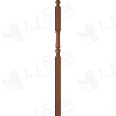 L.J. Smith 3" Intermediate Landing Newel · LJP-3246BT-C — stair parts selection with LeviArs Design & Remodeling