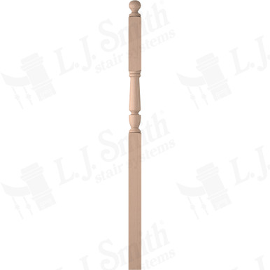 L.J. Smith 3" Intermediate Landing Newel · LJP-3246BT-M — stair parts selection with LeviArs Design & Remodeling