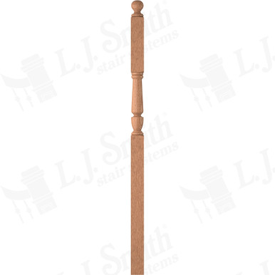 L.J. Smith 3" Intermediate Landing Newel · LJP-3246BT-O — stair parts selection with LeviArs Design & Remodeling