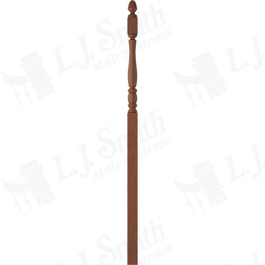 L.J. Smith 3" Intermediate Landing Newel · LJP-3258-C — stair parts selection with LeviArs Design & Remodeling
