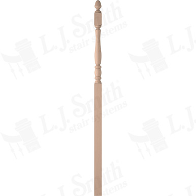 L.J. Smith 3" Intermediate Landing Newel · LJP-3258-M — stair parts selection with LeviArs Design & Remodeling