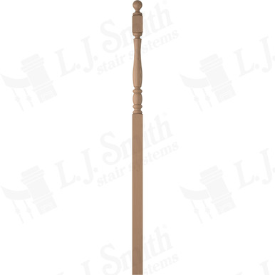 L.J. Smith 3" Intermediate Landing Newel · LJP-3258BT-P — stair parts selection with LeviArs Design & Remodeling