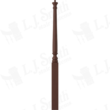 L.J. Smith 3" Long Utility Newel · LJ-4014-W — stair parts selection with LeviArs Design & Remodeling