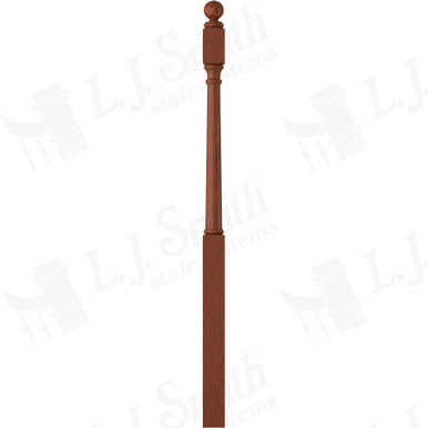 L.J. Smith 3" Long Utility Newel · LJ-4042BT-BRZC — stair parts selection with LeviArs Design & Remodeling