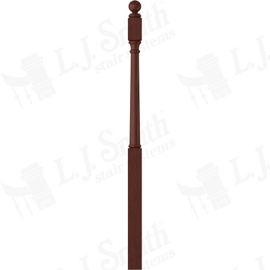 L.J. Smith 3" Long Utility Newel · LJ-4042BT-MH — stair parts selection with LeviArs Design & Remodeling