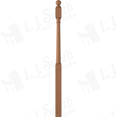 L.J. Smith 3" Long Utility Newel · LJ-4042BT-WO — stair parts selection with LeviArs Design & Remodeling