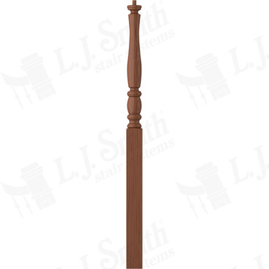 L.J. Smith 3" Long Utility Newel · LJP-3214-C — stair parts selection with LeviArs Design & Remodeling