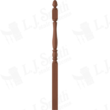 L.J. Smith 3" Long Utility Newel · LJP-3242-HC — stair parts selection with LeviArs Design & Remodeling