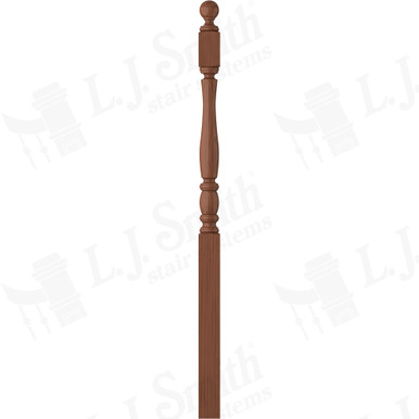 L.J. Smith 3" Long Utility Newel · LJP-3242BT-C — stair parts selection with LeviArs Design & Remodeling