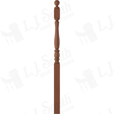 L.J. Smith 3" Long Utility Newel · LJP-3242BT-HC — stair parts selection with LeviArs Design & Remodeling
