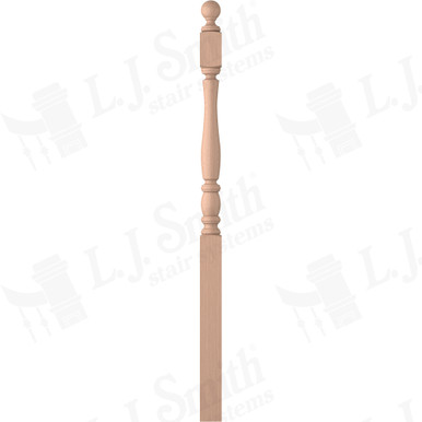 L.J. Smith 3" Long Utility Newel · LJP-3242BT-HM — stair parts selection with LeviArs Design & Remodeling