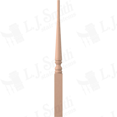 L.J. Smith 3" Pin Top Newel · LJ-4013PT-48-HM — stair parts selection with LeviArs Design & Remodeling