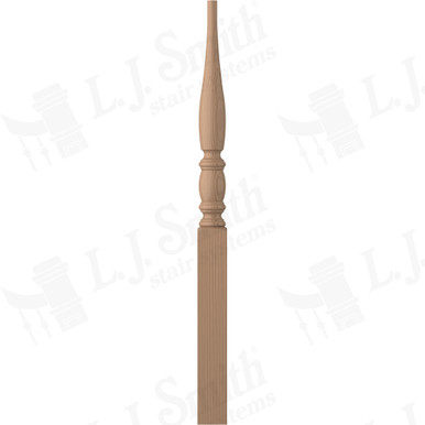 L.J. Smith 3" Pin Top Newel · LJP-3213PT-P — stair parts selection with LeviArs Design & Remodeling